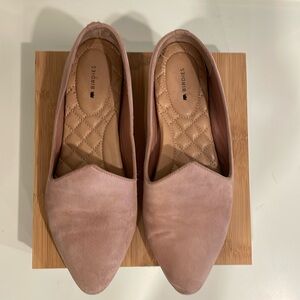 Birdies Blush Suede Flats